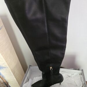 Jennifer Lopez Black Over the Knee Boots